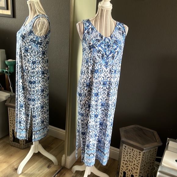 J. Jill Dresses J Jill Blue Maxi Dress Xs Poshmark
